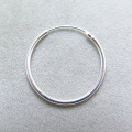 SV925シルバー/フープピアス リング（チューブ/1.25mm）20mm（5ペア）