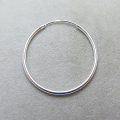 SV925シルバー/フープピアス リング（チューブ/1.25mm）24mm（3ペア）