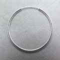 SV925シルバー/フープピアス リング（チューブ/1.25mm）30mm（2ペア）