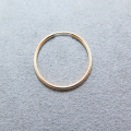 フープピアス（チューブ/1.25mm）20mm「14kgf（ゴールドフィルド）」（1個）
