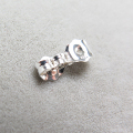 シルバーSV925パーツ/ピアスキャッチ（4.3mm×5.1mm）（16個）