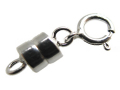 シルバー925/マグネットクラスプ4mm＋引き輪5mm （1個）