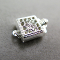 シルバーパーツ925/クラスプ・スクエア（8.5×8.5mm）（1個）
