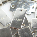 シルバー925パーツ/板カン・タグ（4mm×8mm） 20個