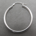 シルバーフープピアス リング SV925 （チューブ/2mm）20mm（1ペア）
