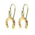 14kgfモチーフピアス（ホースシュー・馬蹄）（フレンチフックピアス（ボールエンド））（ゴールドフィルド）（1ペア）