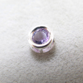 シルバー925/天然石アメジスト（4mm）ベゼル「sv925」（1個）