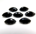 キュービックジルコニアcz【AAA】・ルース（裸石）（ブラック）/マーキス【10×5mm】ファセットカット（20個）