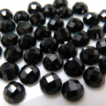 天然石ルース（裸石）ブラックスピネル/チェッカーボードカット（ラウンド）【4mm】（20個）