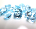 天然石ルース（裸石）・ブルートパーズ（スカイブルー）（ブラジル）/オーバル【6×4mm】ファセットカット（5個）