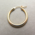 フープピアス（チューブ）22mm「14kgf（ゴールドフィルド）」（1個）