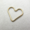 ゴールドフィルド・コンポーネント（ハート）【15mm】「14kgf」（4個）