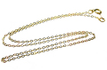 14kgfネックレス「ゴールドフィルド」40cm【平アズキ・幅1.1mm】 1本