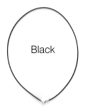 レザーネックレス40cm【ブラック・1.5mm】（1本）
