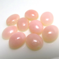 天然石ルース（裸石）・ピンクオパール/カボション（オーバル）【10×8mm】（2個）