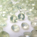 天然石ルース（裸石）プレナイト/ラウンド【3mm】ファセットカット（8個）