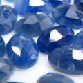 ブルーサファイア 天然石ルース（裸石） カボション オーバル ローズカット 【6×4mm】 1個