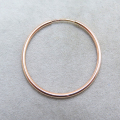 14kgf（ローズゴールドフィルド）24mmフープピアス（チューブ/1.25mm）（1ペア）
