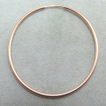 14kgf（ローズゴールドフィルド）40mmフープピアス（チューブ/1.25mm）（1個）