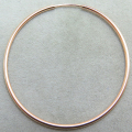 14kgf（ローズゴールドフィルド）50mmフープピアス（チューブ/1.25mm）（1個）