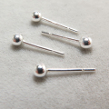 シルバーパーツ（sv925）/丸玉ピアス「3mm」（10ペア）
