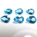天然石ルース（裸石）・ブルートパーズ（スイスブルー）/ペア【8×5mm】ファセットカット（1個）