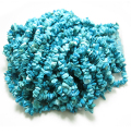ターコイズ（トルコ石）・中国産（ブルー）/さざれビーズ（チップビーズ）（80cm）（1本）