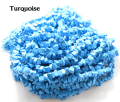 ターコイズ（トルコ石）・スタビライズド/さざれビーズ（90cm）（1本）