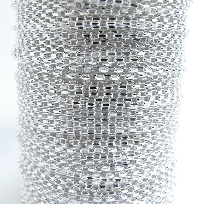 シルバー（SV925）チェーン/ダイヤカットロロ1.1mm（50センチ）（1本）