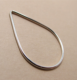 ＳＶ925シルバーパーツ/コンポーネント（プレーン/ドロップ）30×20mm（5個）