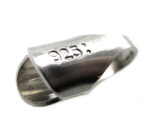 スターリングシルバー925/エンドキャップ（ラウンド・3.0mm）「SV925」（20個）
