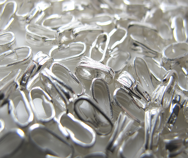 シルバーパーツ925/バチカン【6.5mm×2.2mm】（25個）