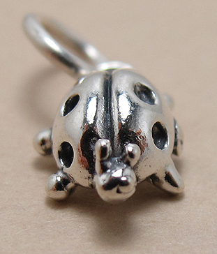 シルバーパーツ925/チャーム（レディーバグ）（1個）