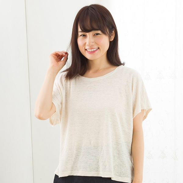 ヘンプ100%　天竺　フレンチ　Tシャツ