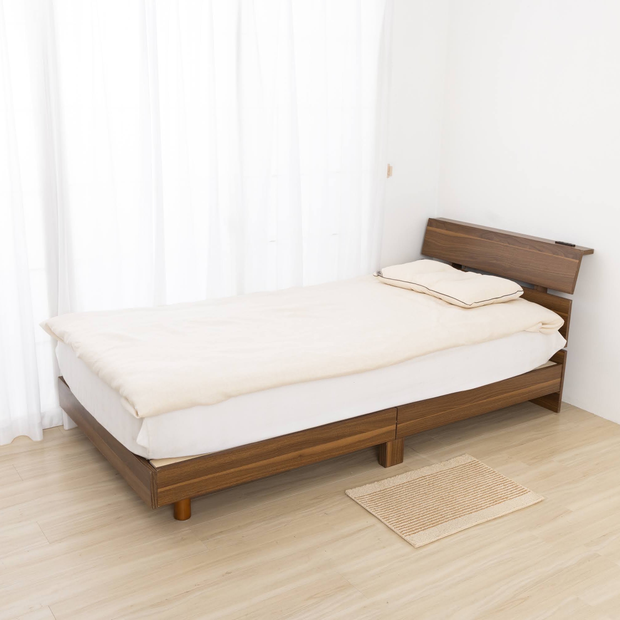 【再入荷】ヘンプ100%　フラットシーツ　シングル（140×250cm）