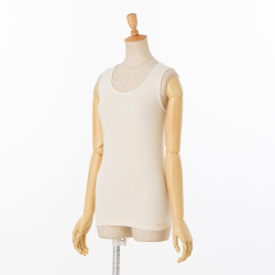 【完売御礼】ヘンプ（あったか）インナーウェア　ノースリーブ　きなり