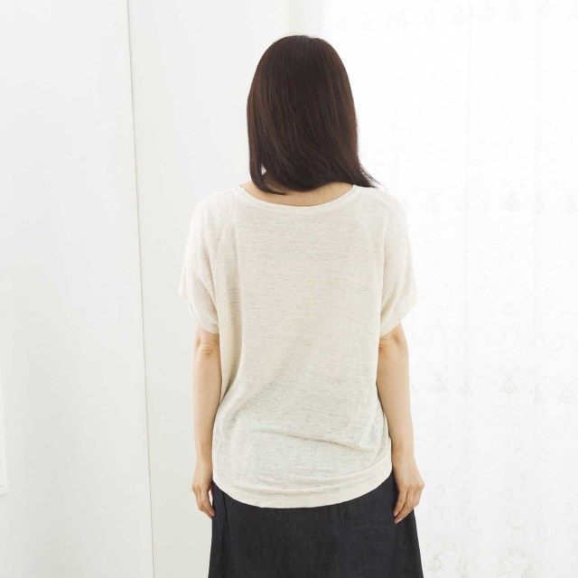【完売御礼】ヘンプ100% フレンチTシャツ ヘンプ100% 天竺 フレンチ Tシャツ