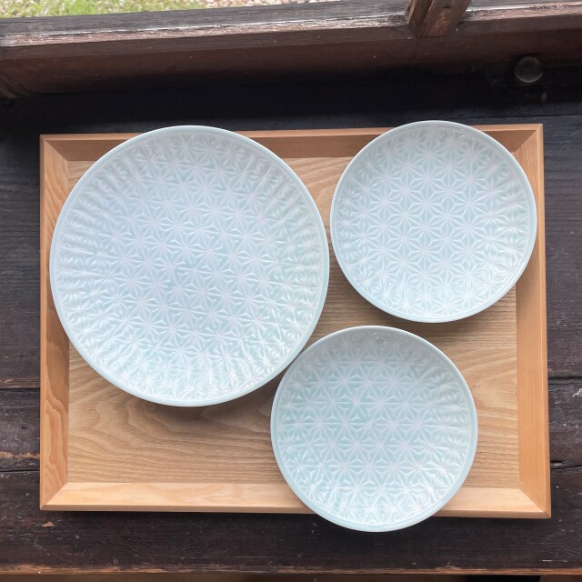 麻の葉・食器シリーズ（波佐見焼）