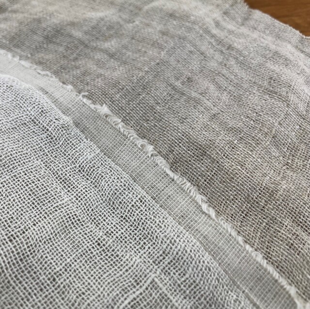 麻100%(ヘンプ＆リネン) ダブルガーゼ(約160cm幅)