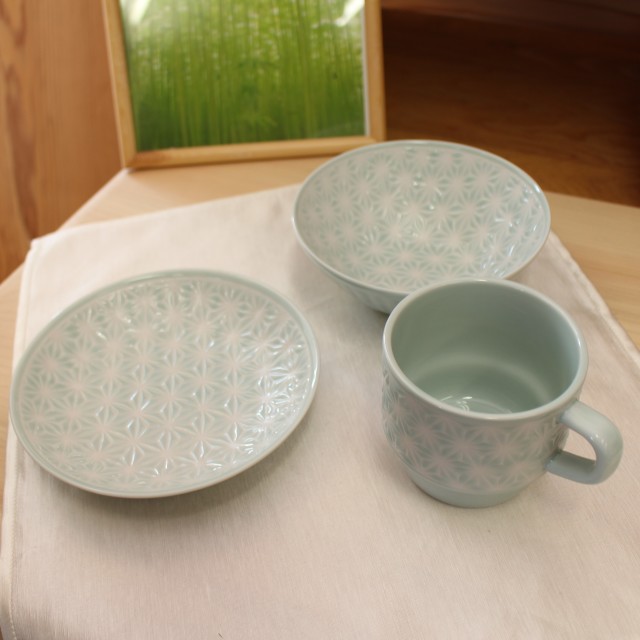 【再入荷】麻の葉食器セット 麻の葉 食器 セット
