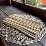 【お盆の迎え火・送り火に】 国産 麻幹（オガラ・おがら)　約30cmカット　＜メール便可＞