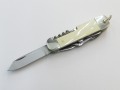 鹿山利明 カスタムナイフ 8丁出 アイボリーハンドル 象牙 Toshiaki Shikayama (C-110)