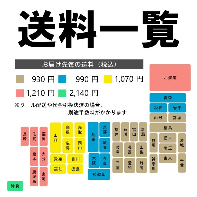 送料一覧