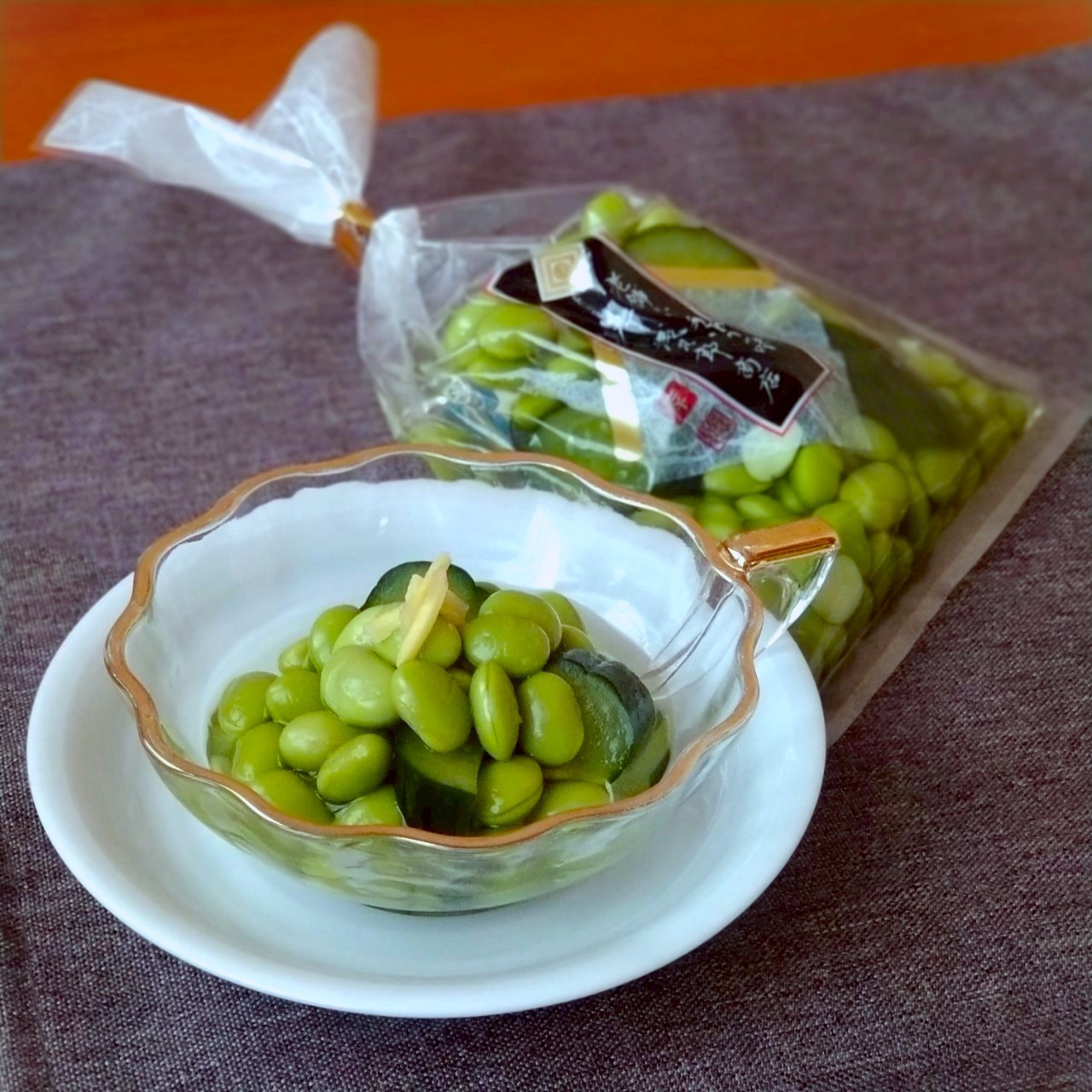 【夏季限定】旬の枝豆ときゅうりのあっさり漬　彩の夏