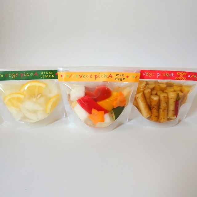 【プチギフト好適品】お気軽にお手軽にかわいく　vege pickA(ベジピッカ)3種のおためしセット