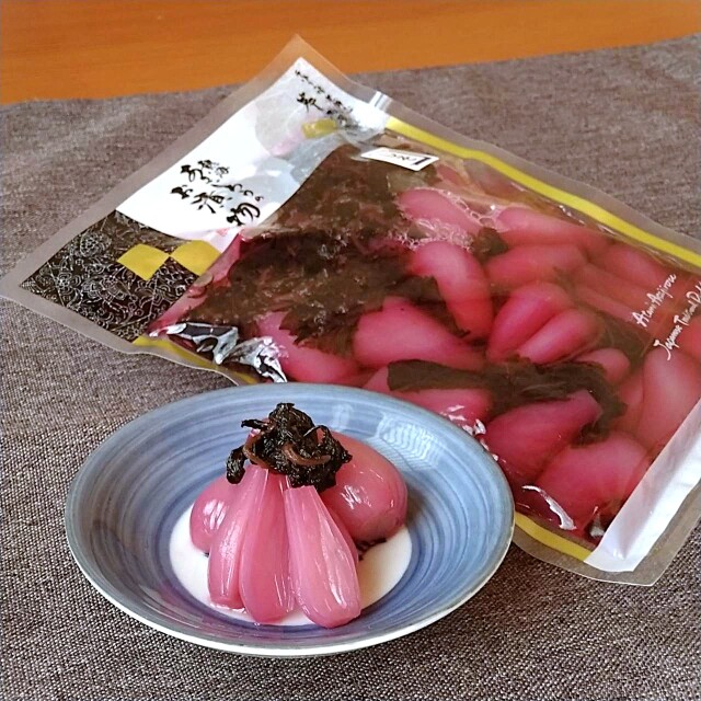 香り豊かな　しそらっきょう