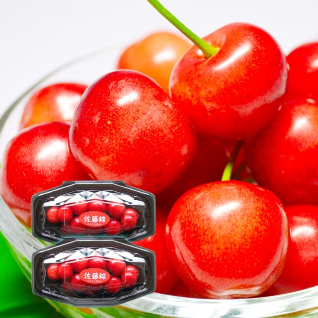 温室さくらんぼ佐藤錦100g きららパック2入