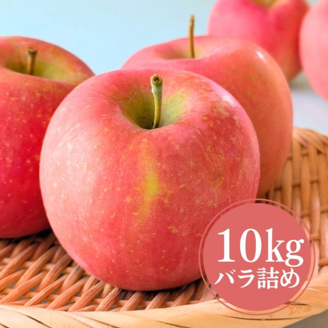 豊田のりんご 早生ふじ10kgバラ詰