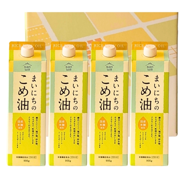 まいにちのこめ油  900g 4本 ギフトボックス