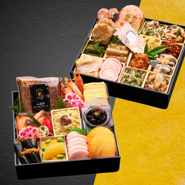 玉貴のおせち二段重